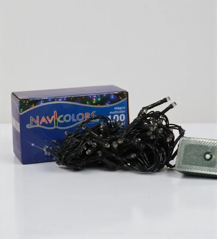 Serie de Luces LED Multicolor Navicolors L562273 – 100 Focos, 7m, 8 Modos