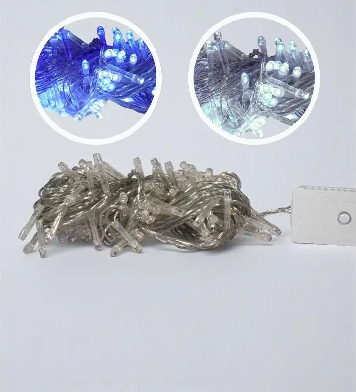 Serie de Luces LED Azul/Blanco Navicolors L562278 – 100 Focos, 6.6m, 8 Modos