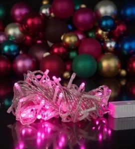 Serie de Luces LED Azul/Rosa Navicolors L562279 – 100 Focos, 6.6 m, 8 Modos