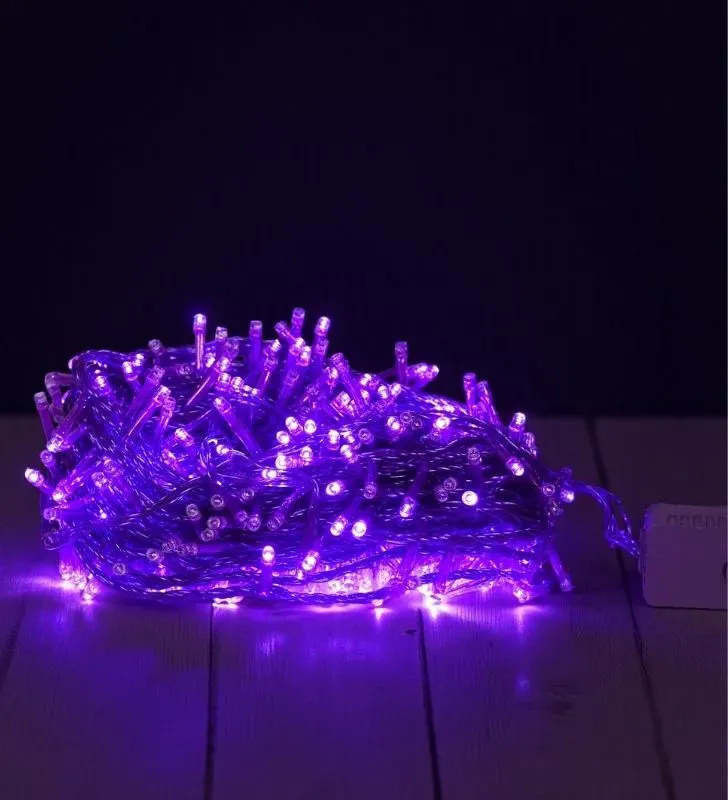 Serie de Luces LED Morada Navicolors L562215 – 500 Focos, 25m, 8 Modos