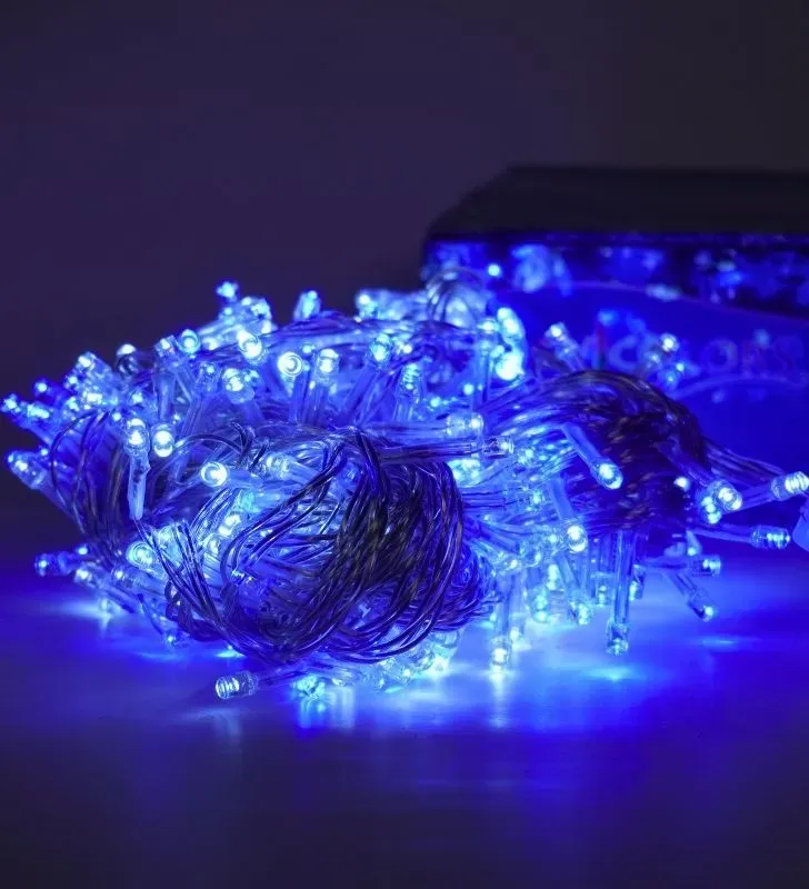 Serie LED 300 Focos Azul/Blanco Navicolors L562349 – 13 m Cable Transparente