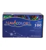 Serie LED 100 Focos Multicolor Cable Transparente Navicolors L554439
