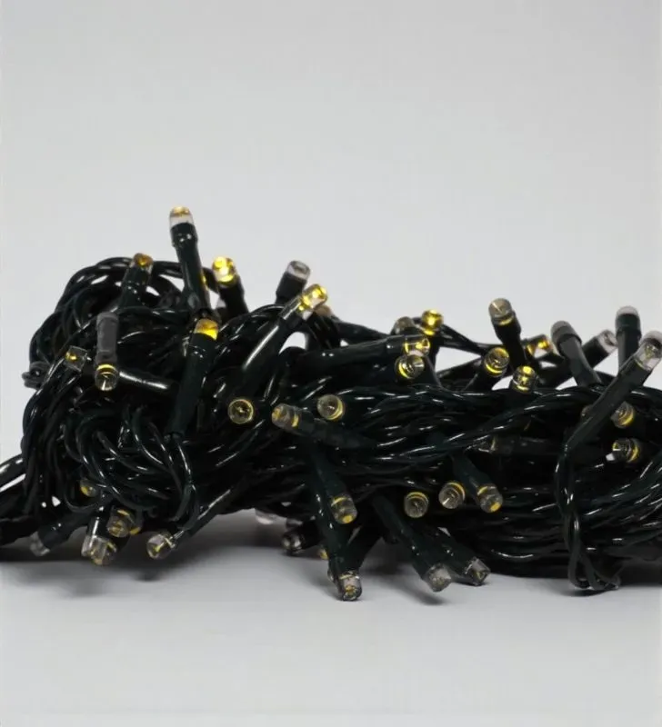 Serie LED 100 Focos Luz Cálida Cable Verde Navicolors L562274