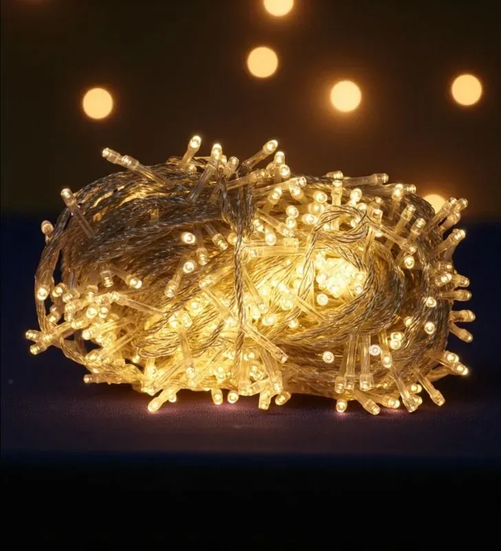 Serie LED 500 Focos Luz Cálida Cable Transparente Navicolors L562205