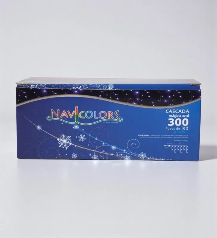 Serie Cascada 300 LED Azul Cable Azul Navicolors L562367