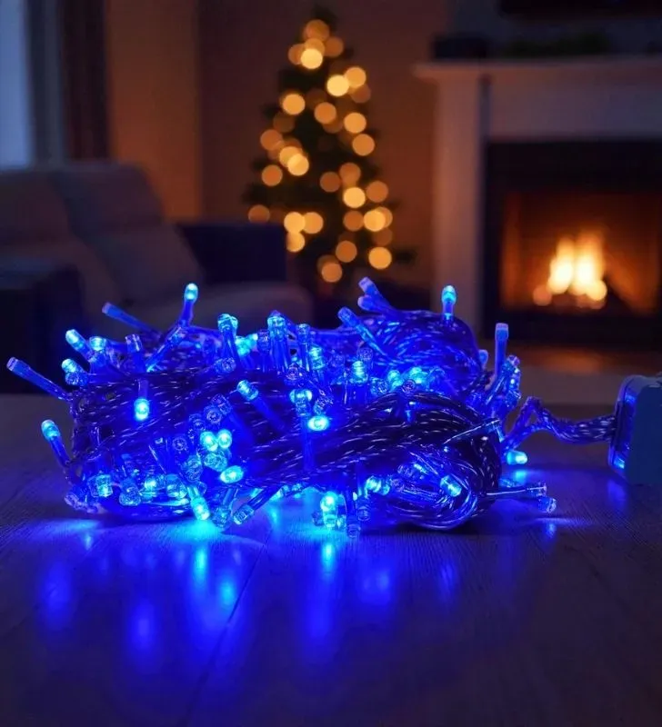 Serie LED 500 Focos Azul Navicolors L554423 – 22.5 m Cable Transparente