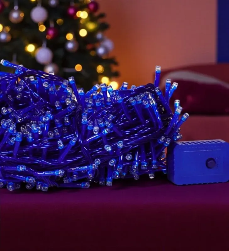 Serie LED 500 Focos Azul Navicolors L554423 – 22.5 m Cable Transparente