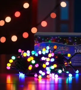 Serie Musical 100 LED Multicolor Navicolors L562361 – Función Musical, 6.6 m