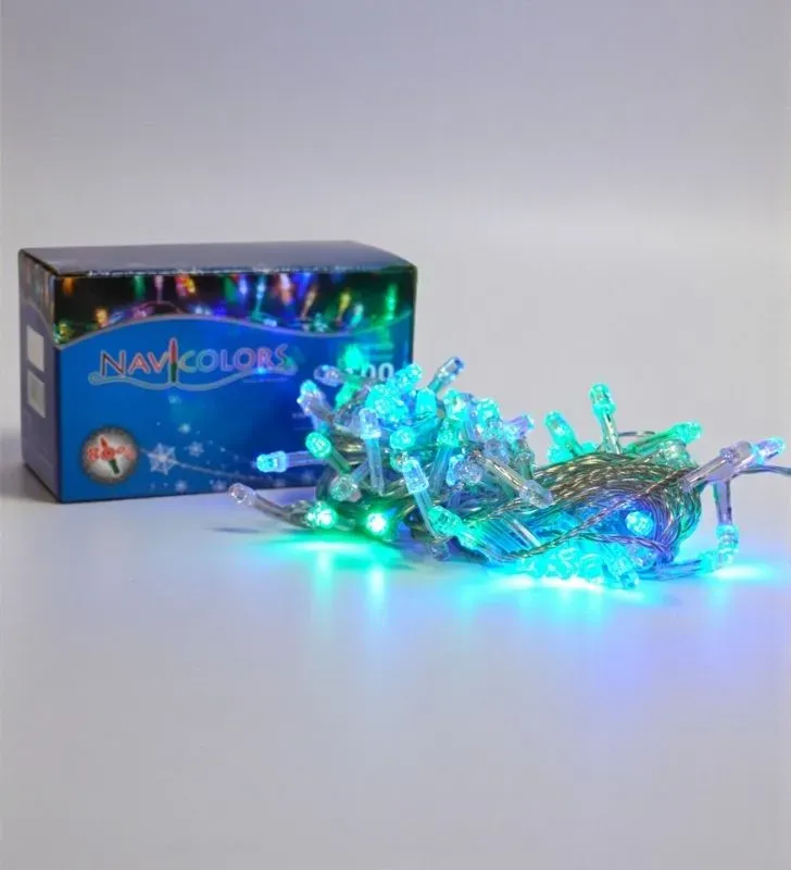 Serie LED 100 Focos Diamante Multicolor Navicolors L562386