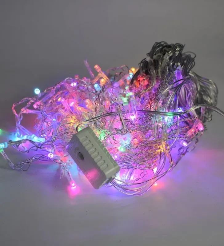 Navicolors L552642 – 300 LED “Cascada Mágica” Multicolor Cable Transparente