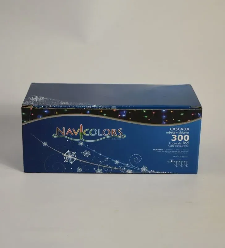 Navicolors L552642 – 300 LED “Cascada Mágica” Multicolor Cable Transparente