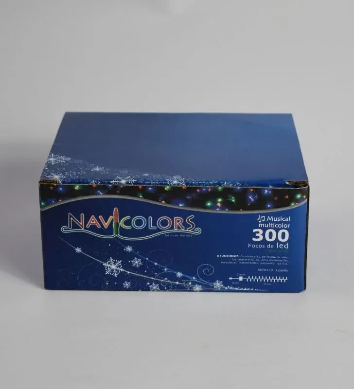 Serie musical Navicolors L573089 – 300 LED Musical Multicolor Cable Verde