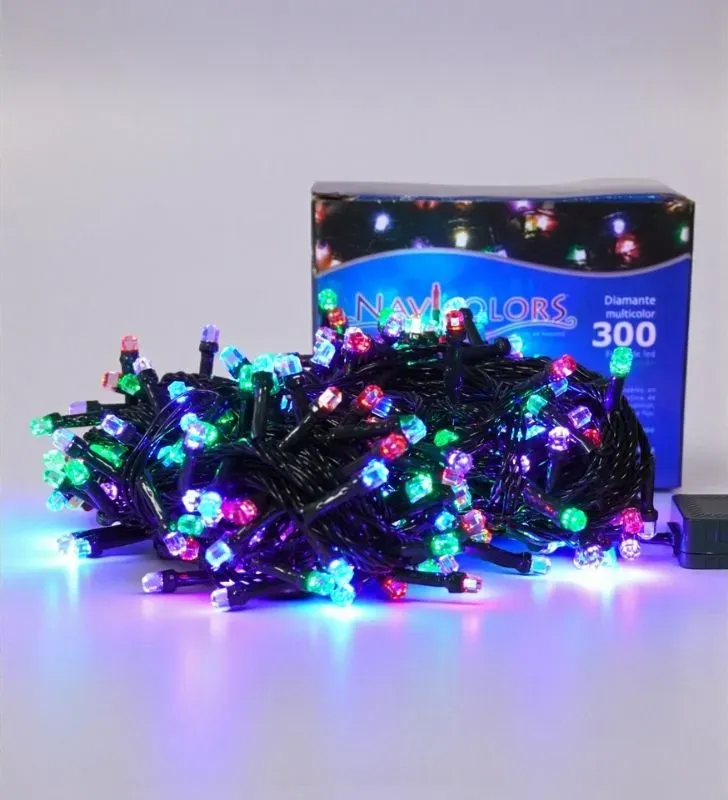 Navicolors L562394 – 300 LED Diamante Multicolor
