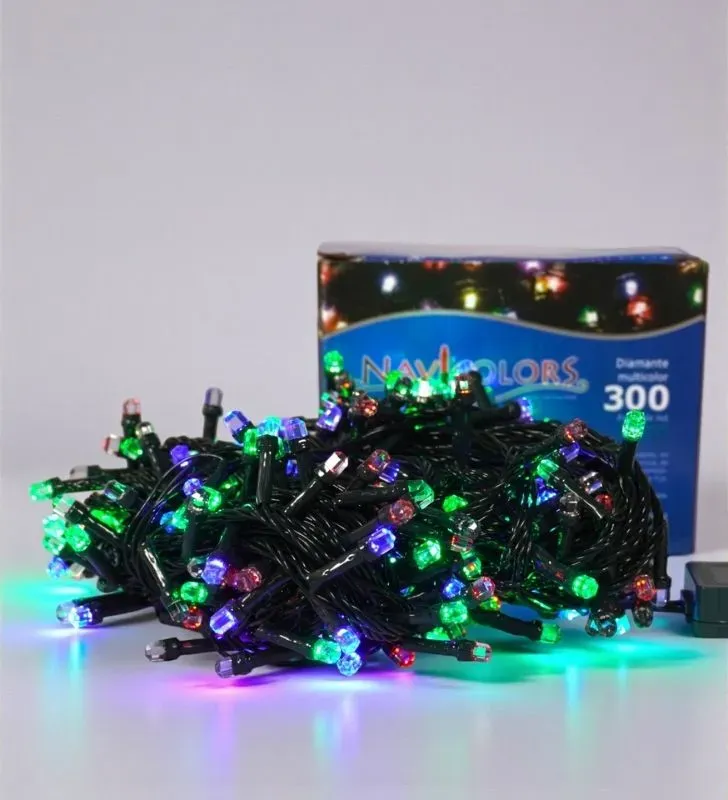 Navicolors L562394 – 300 LED Diamante Multicolor