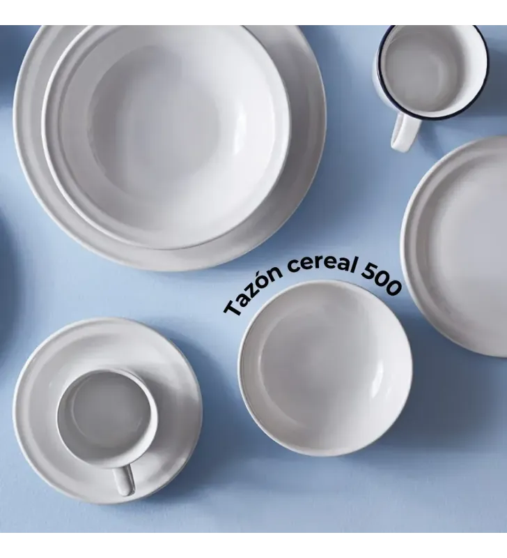Tazón Cereal Santa Anita 500 cc Blanco Esencial Madrileña – Resistente y Elegante