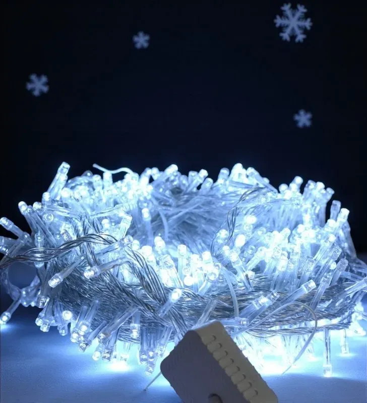 Navicolors L554487 – 600 LED Luz Blanca Cable Transparente