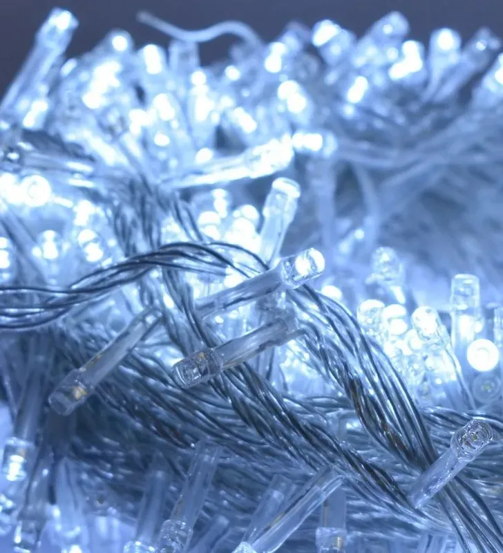 Navicolors L554487 – 600 LED Luz Blanca Cable Transparente