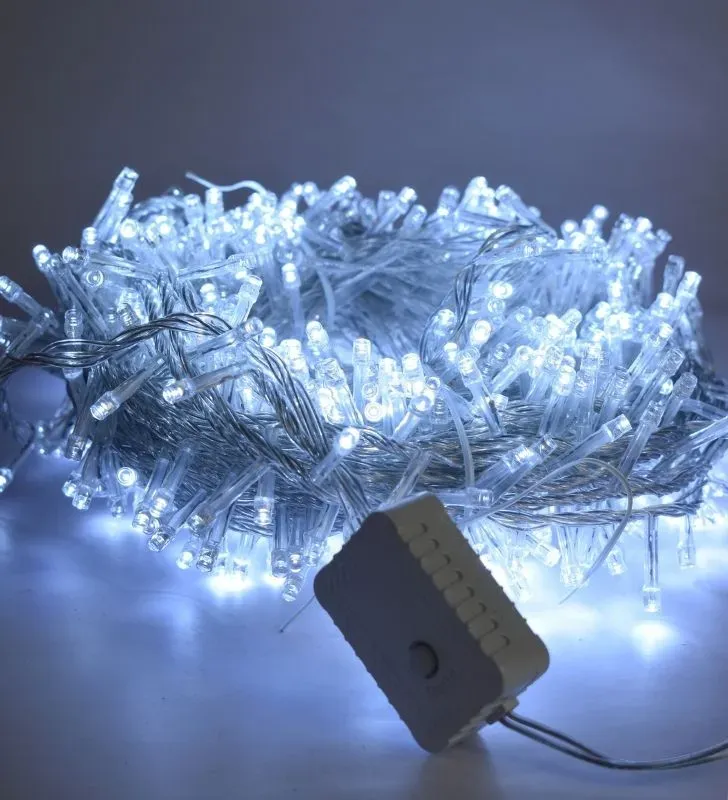 Navicolors L554487 – 600 LED Luz Blanca Cable Transparente