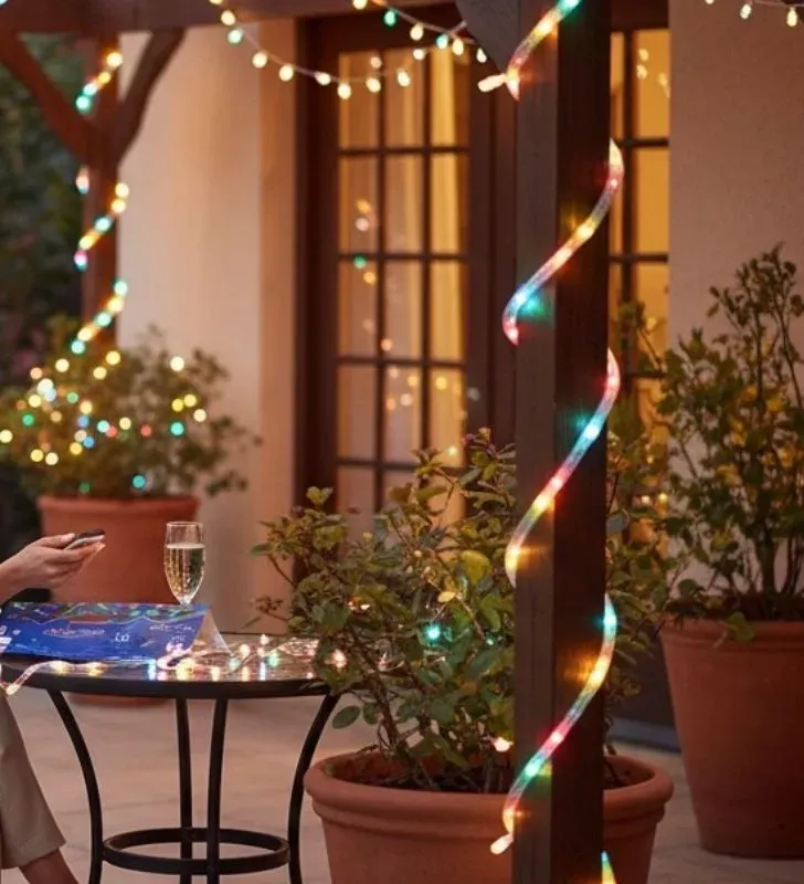 Navicolors L573010 – Manguera LED Corrugada 10 m Multicolor