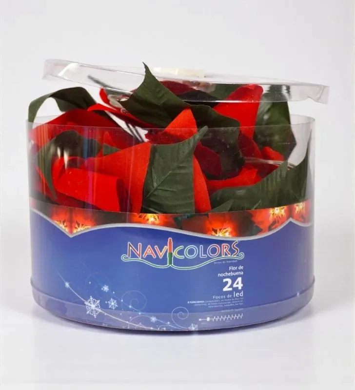Series Navicolors Diseño “Flor Nochebuena” L573011 – 24 LED