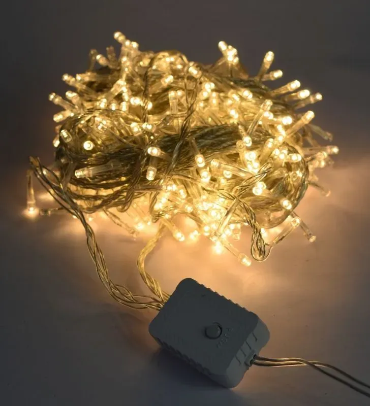 Serie Navideña Navicolors L562312 – 400 LED Luz Cálida Cable Transparente