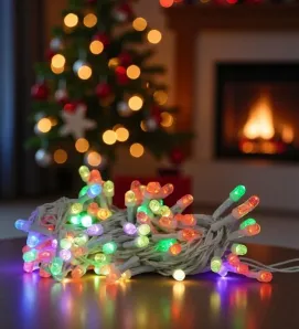 Serie Tricolor Navicolors L573098 – 100 LED Tricolor Cable Blanco