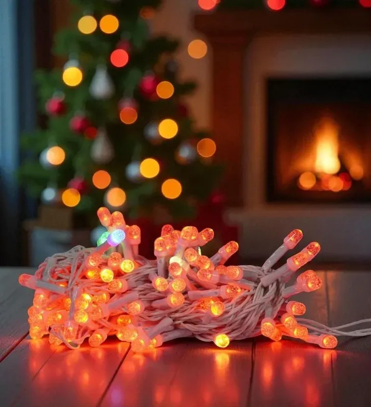 Serie Tricolor Navicolors L573098 – 100 LED Tricolor Cable Blanco