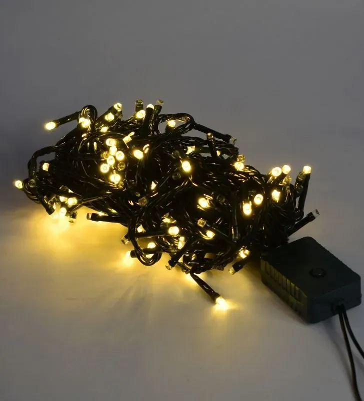 Serie Navideña Navicolors L564014 – 200 LED Luz Cálida Cable Verde