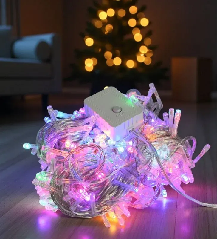 Serie Navideña Navicolors L564007 – 300 LED Multicolor Cable Transparente