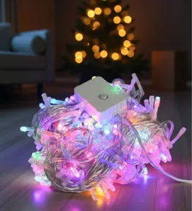 Serie Navideña Navicolors L564007 – 300 LED Multicolor Cable Transparente