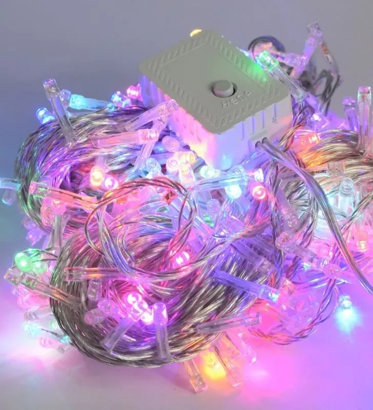 Serie Navideña Navicolors L564007 – 300 LED Multicolor Cable Transparente