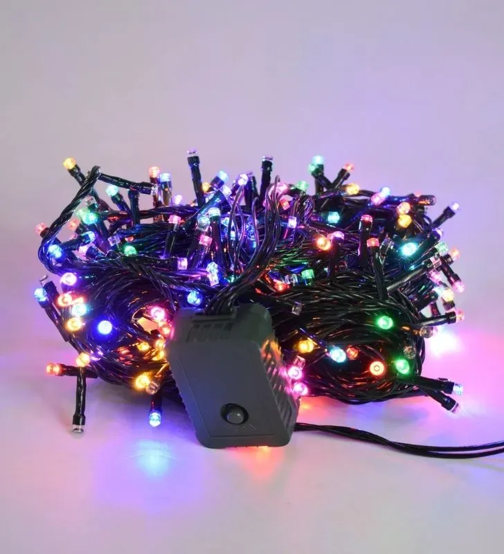 Serie Multicolor Navicolors L564009 – Serie de Luces LED 300 Focos Multicolor Cable Verde