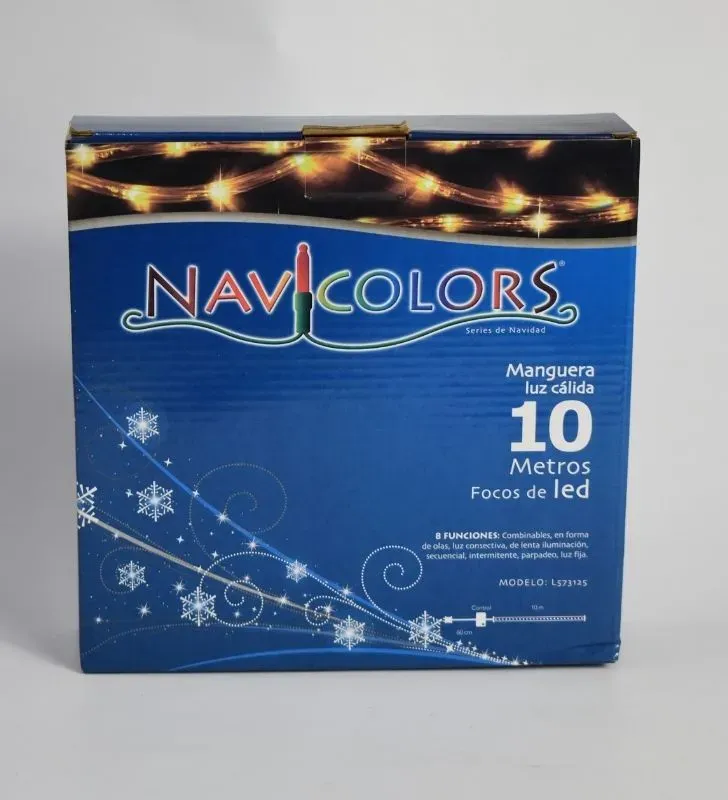 Manguera Decorativa Navicolors L573125 – LED luz cálida 10 m