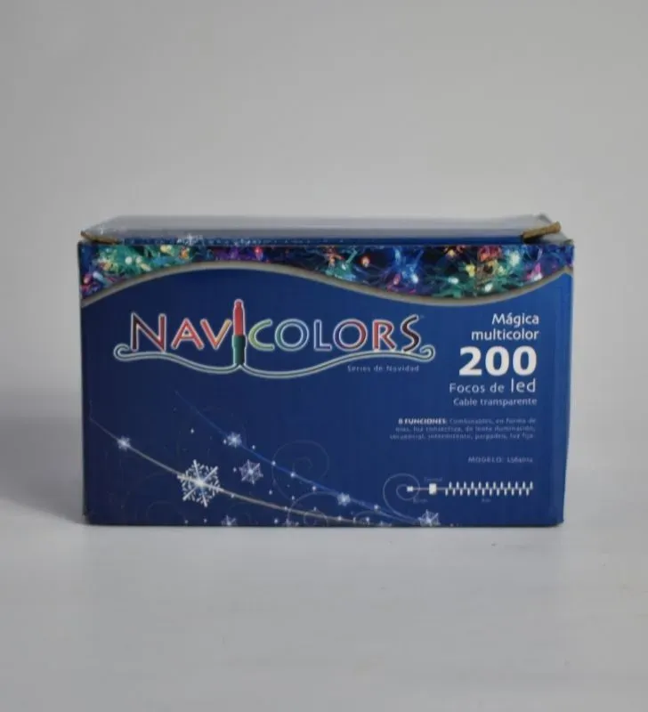 Serie Multicolor Navicolors L564012 – Serie LED 200 Focos Multicolor Cable Transparente