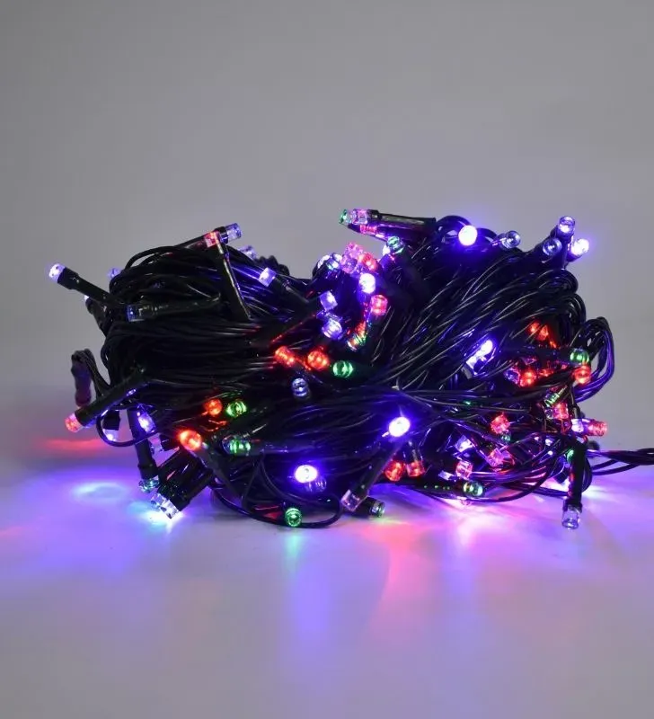 Serie Navideña Navicolors L564013 – Serie de Luces LED 200 Focos Multicolor Cable Verde