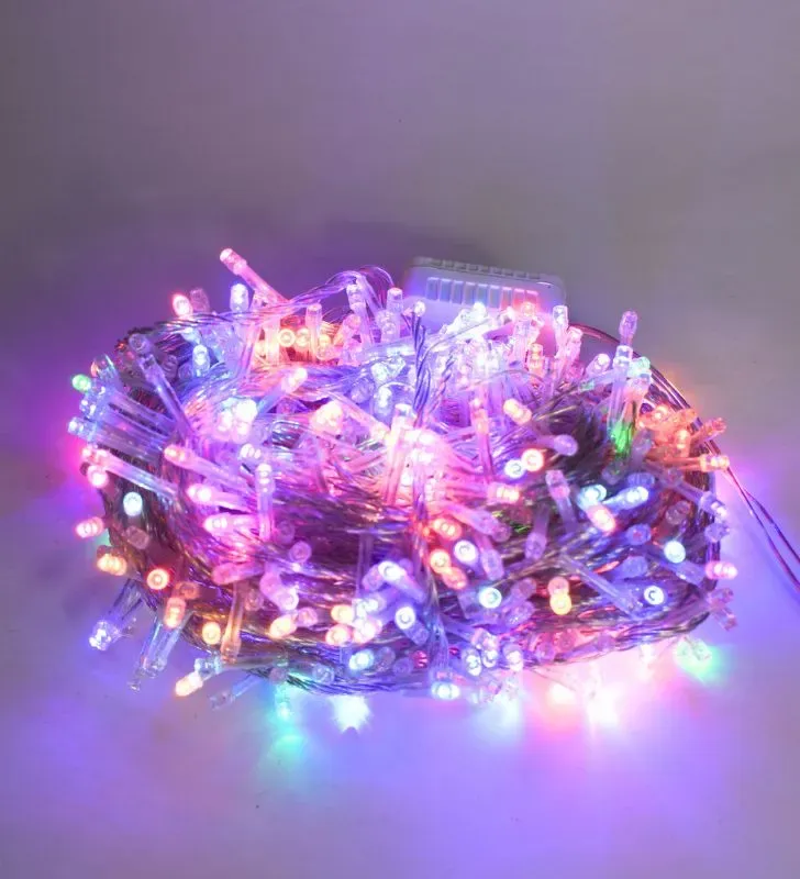 Serie Navideña Navicolors 500 L LED Magica Multicolor Cable Transparente