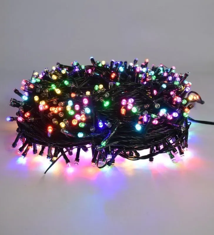 Serie Navideña Multicolor Navicolors L564025 – Serie LED 700 Focos Multicolor Cable Verde