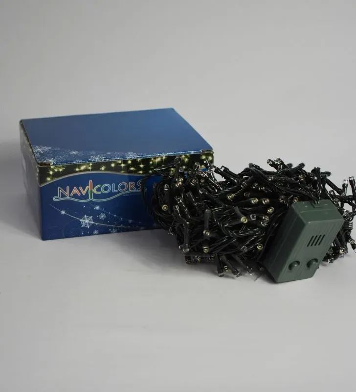 Serie Navideña Navicolors Serie 300 L LED Luz Cálida Cable Verde