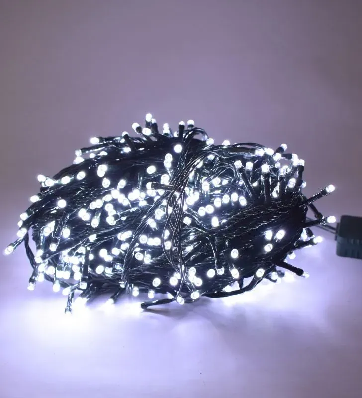 Serie Navideña Navicolors Serie LED 600 Focos Luz Blanca – 8 Funciones