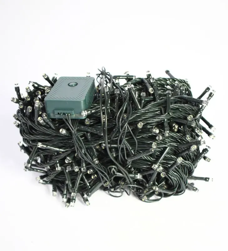 Serie Navideña Navicolors Serie LED 600 Focos Luz Blanca – 8 Funciones