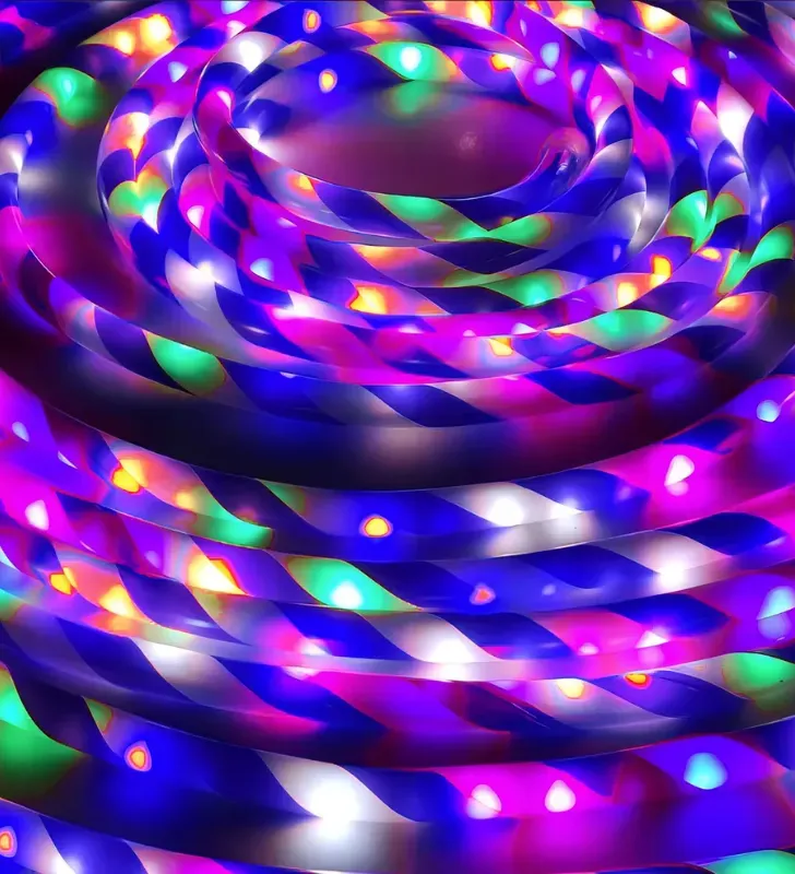 Serie de Luces Manguera Caramelo Blanco-Azul 10 m Navicolors