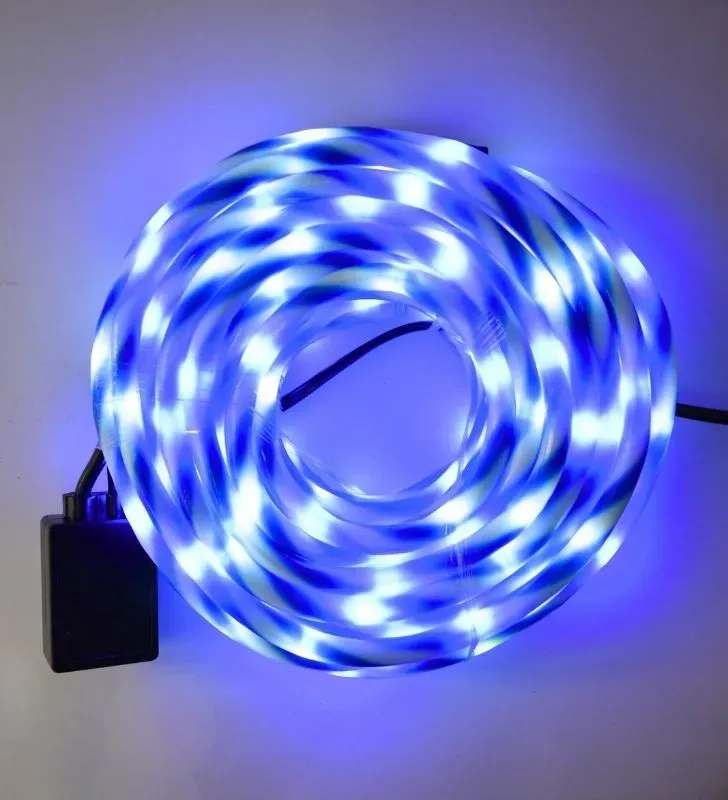 Serie de Luces Manguera Caramelo Blanco-Azul 10 m Navicolors
