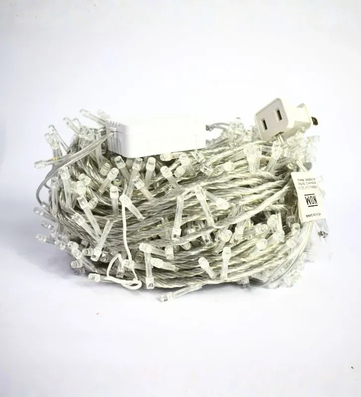 Serie Navideña LED Azul 800 focos – Navicolors Cable Transparente