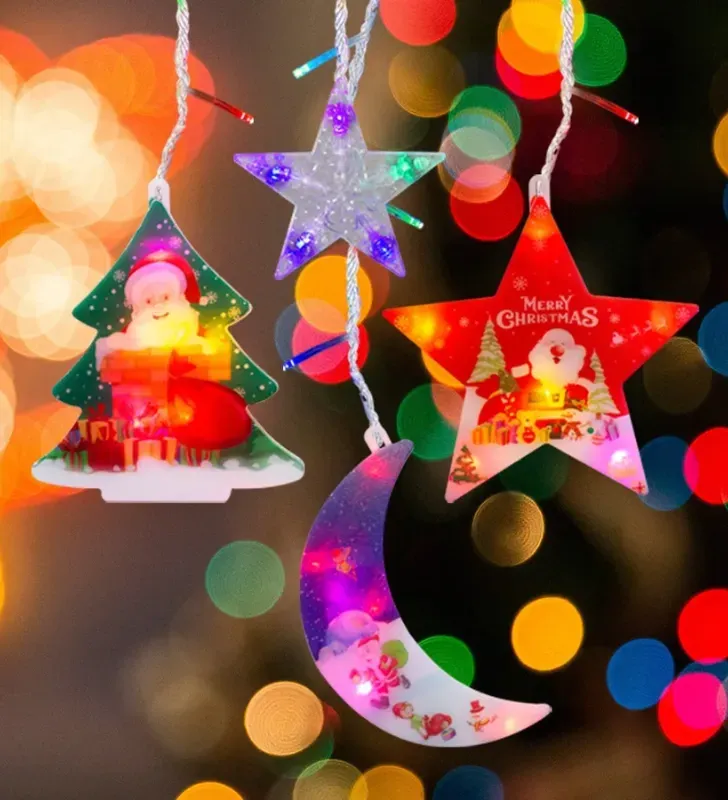 Serie Cortina Navideña Navicolors L573156 – Cortina LED 100 Focos Multicolor Cable Transparente