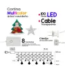 Serie con Colgantes Navideños Navicolors Cortina LED Multicolor 100 Focos L573159 – 3 m
