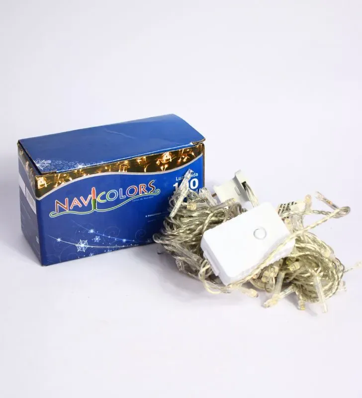 Serie Navicolors Serie 100 LED Luz Cálida Cable Transparente