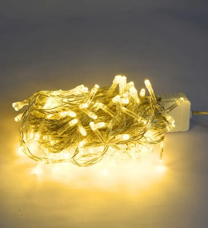 Serie Navicolors L582501 – Serie 140 Focos LED Luz Cálida Cable Transparente para Navidad