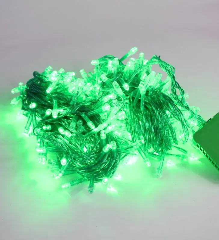 Serie Navicolors L582411 – Serie LED 300 Focos Verde Cable Verde para Navidad