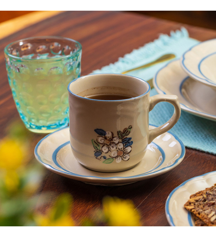 Plato para Taza Decorado con Victoria | Elegancia para tu Té o Café-SANTA ANITA