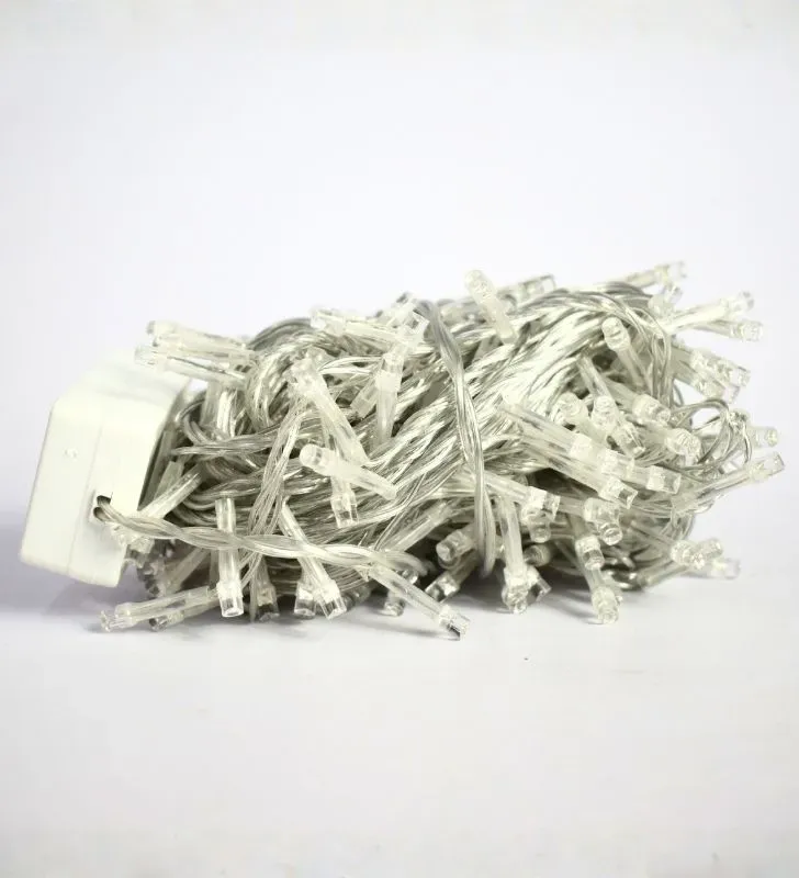 Serie musical Navicolors L582417 – Serie LED 300 Focos Luz Blanca Cable Transparente para Navidad